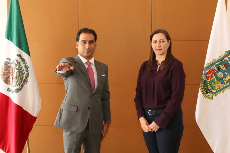 La gobernadora Martha Erika Alonso tomó protesta a Michel Chaín como Secretario de Medio Ambiente y Ordenamiento Territorial