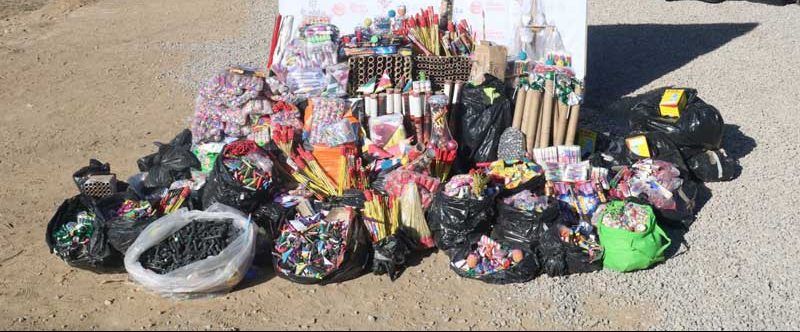 Con el apoyo de Sedena, destruye gobierno de San Pedro Cholula mil quinientos kilos de pirotecnia decomisada