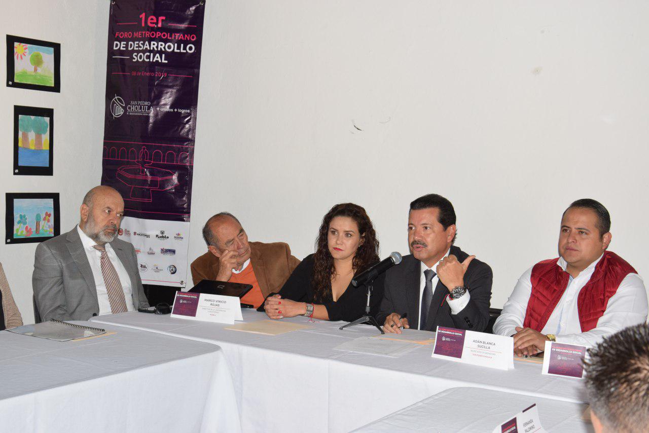 San Pedro Cholula, sede del Foro Metropolitano de Desarrollo Social