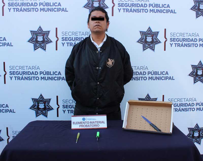 Mediante operativo pasajero seguro, detuvo SSPTM de Puebla a probable acosador
