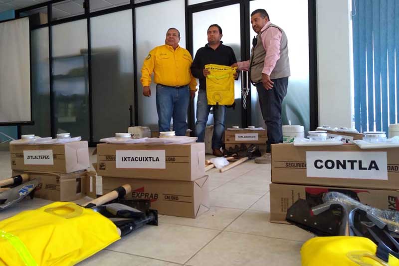 Entrega CEPC material a municipios para combate de incendios