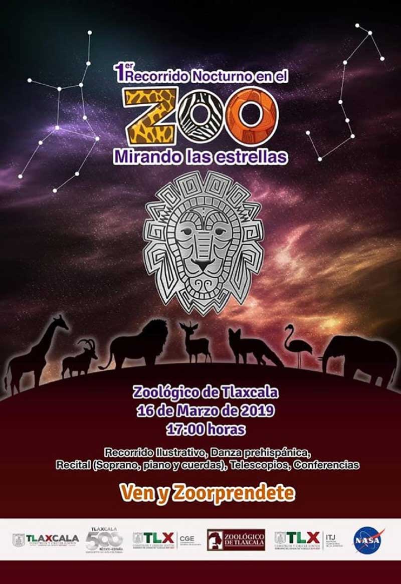 Organiza CGE primer recorrido nocturno en el zoológico de Tlaxcala