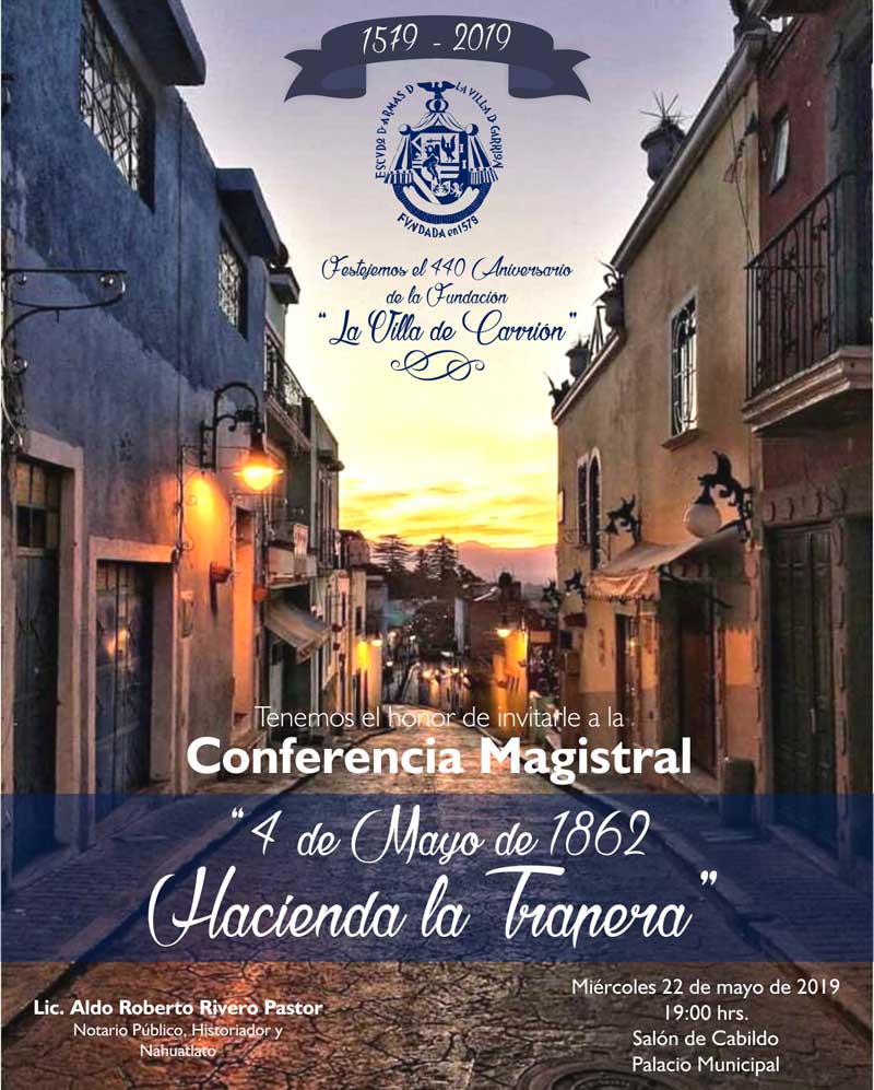Atlixco se prepara para los festejos por el 440 aniversario de la Fundación de La Villa de Carrión
