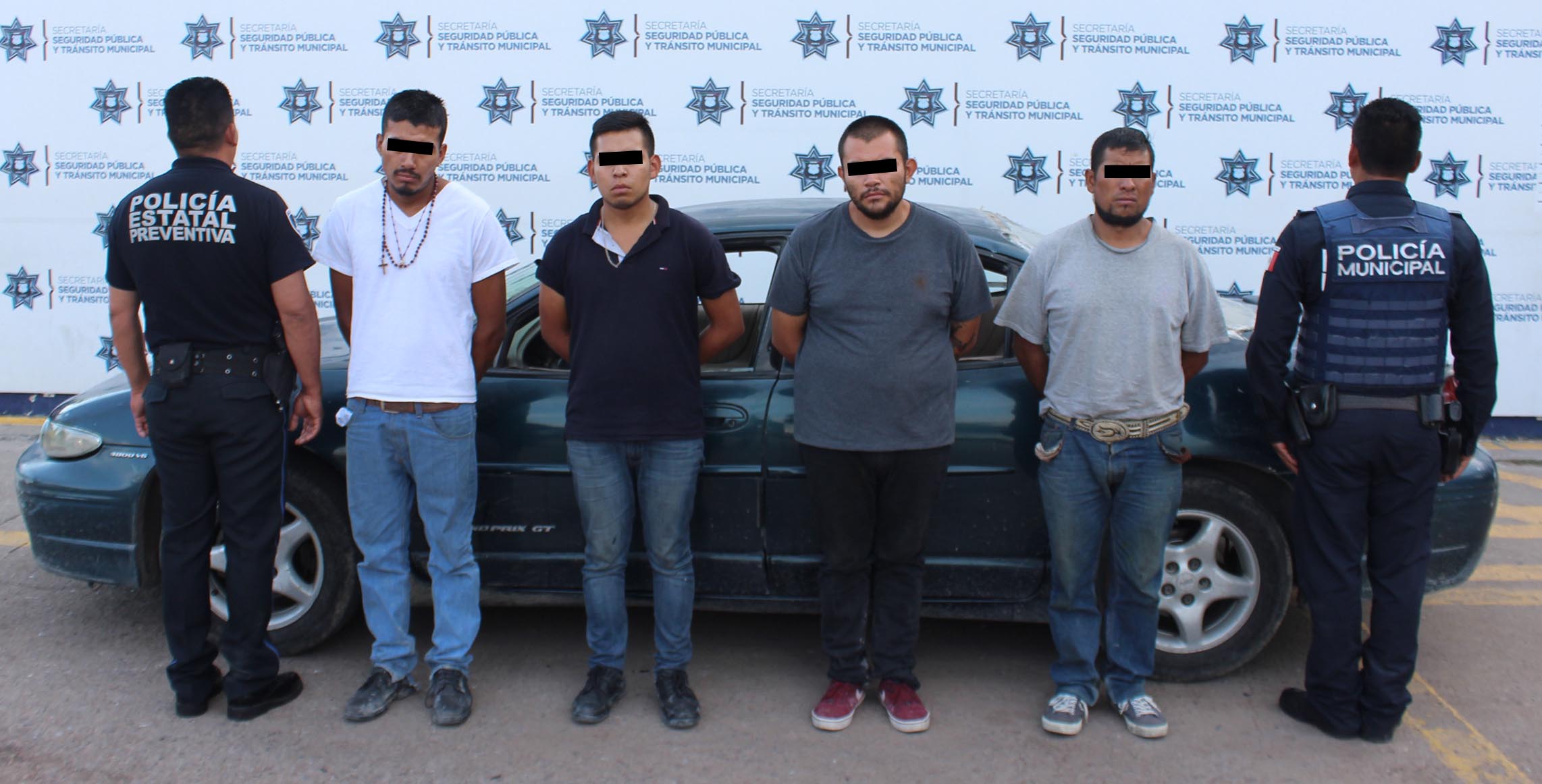 Rescató policía municipal de Puebla a víctima de privación ilegal de la libertad; hay cuatro hombres detenidos