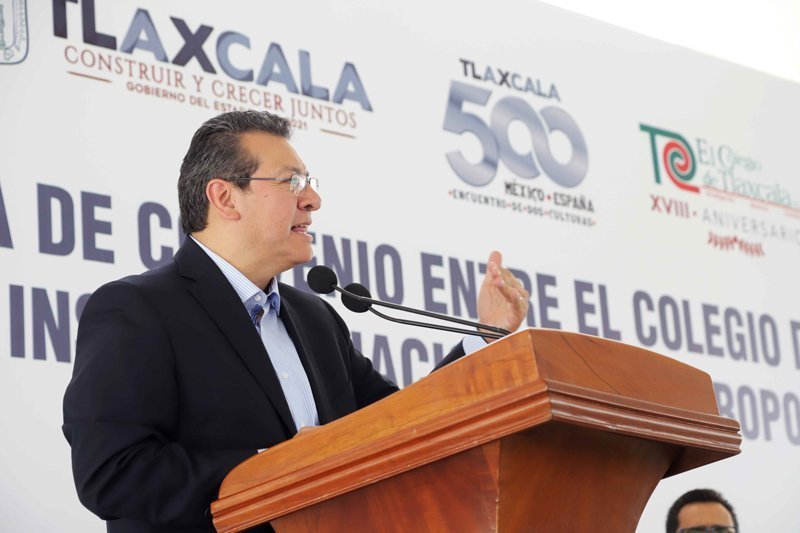 Encabeza Marco Mena firma de Convenio entre el INAH y el Coltlax