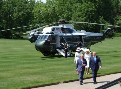 Trump inicia su visita de Estado a Reino Unido 