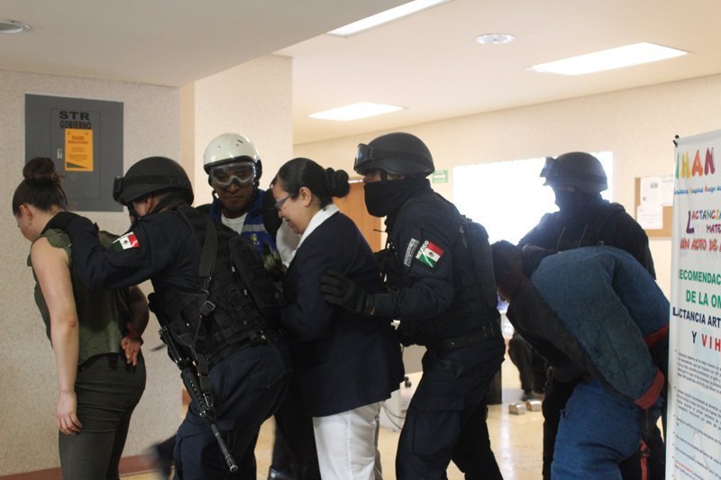Con éxito, realizan simulacro en el Hospital General del Norte