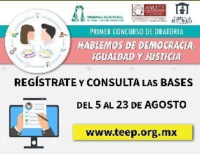 TEPJF y TEEP invitan a participar en el primer Concurso de oratoria «Hablemos de Democracia, Igualdad y Justicia»