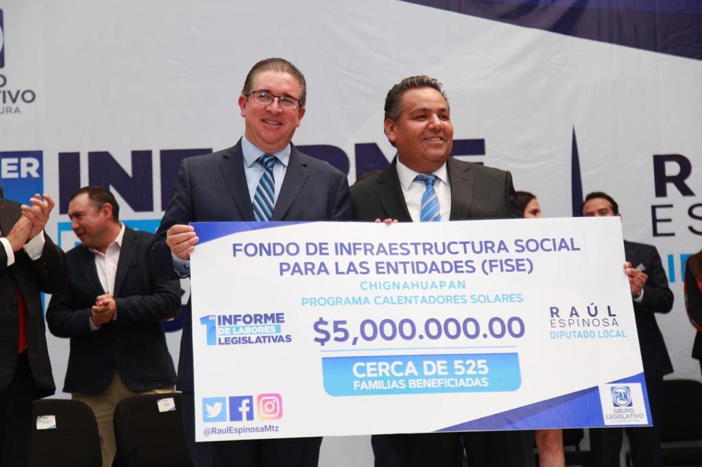 Mantener firmes los ideales, llama Raúl Espinosa Martínez al rendir Informe, presentó 18 iniciativas y más de 12 puntos de acuerdo