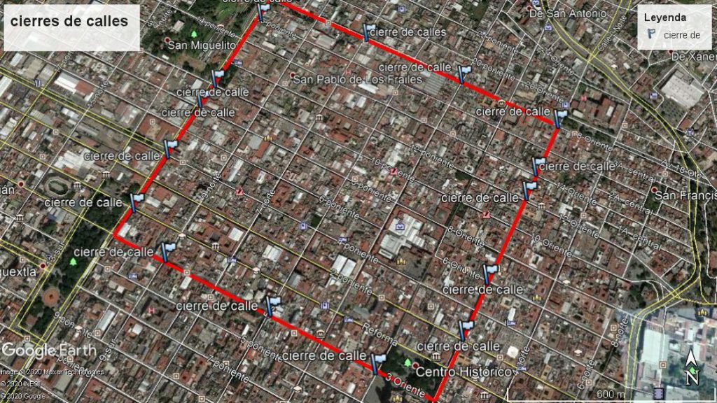 SEGOM anuncia cierre de calles del Centro Histórico al tránsito vehicular