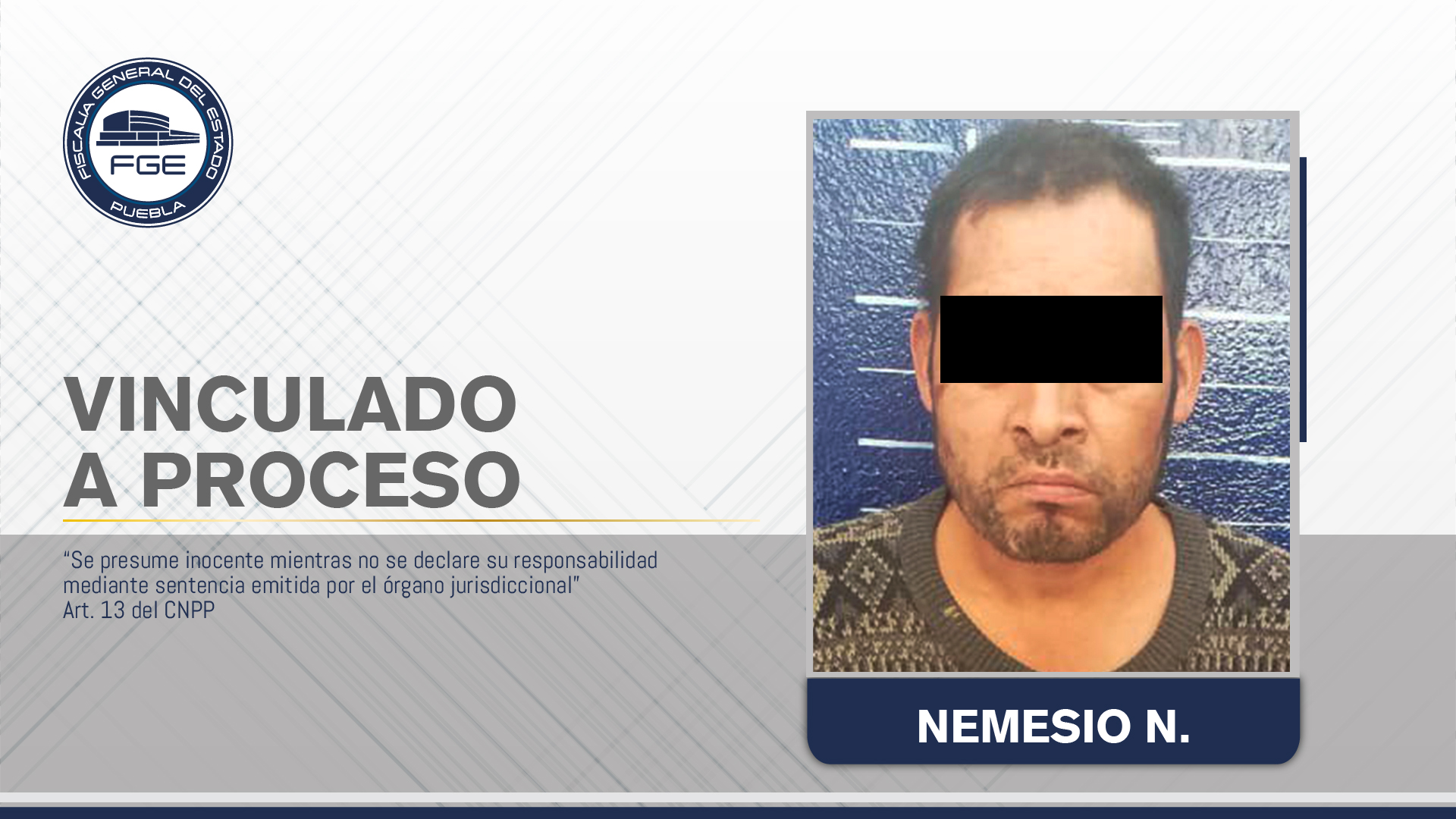Vinculado a proceso por tentativa de feminicidio, violencia familiar y lesiones.