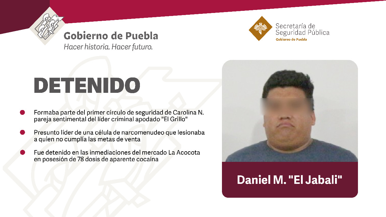 Detiene la SSP a «El Jabalí», presunto integrante de la banda de «El Grillo»
