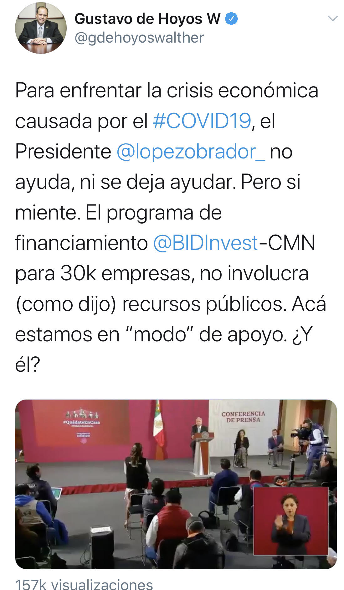 Nada le gusta al presidente