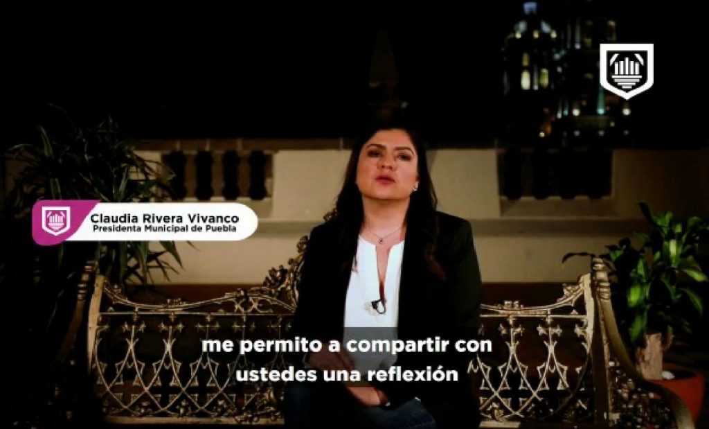 Mensaje de Claudia Rivera Vivanco