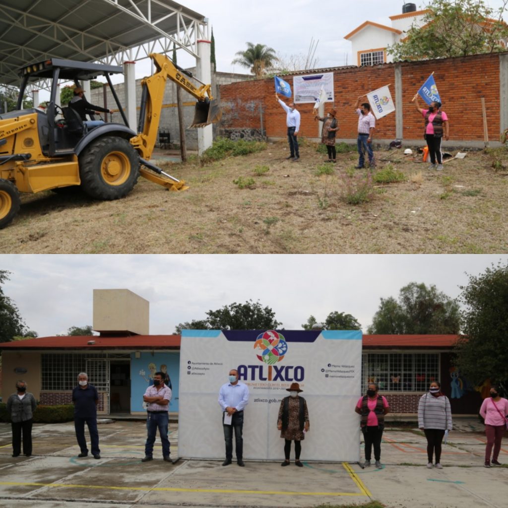 Inicia Velázquez obras para mejorar infraestructura educativa atlixquense
