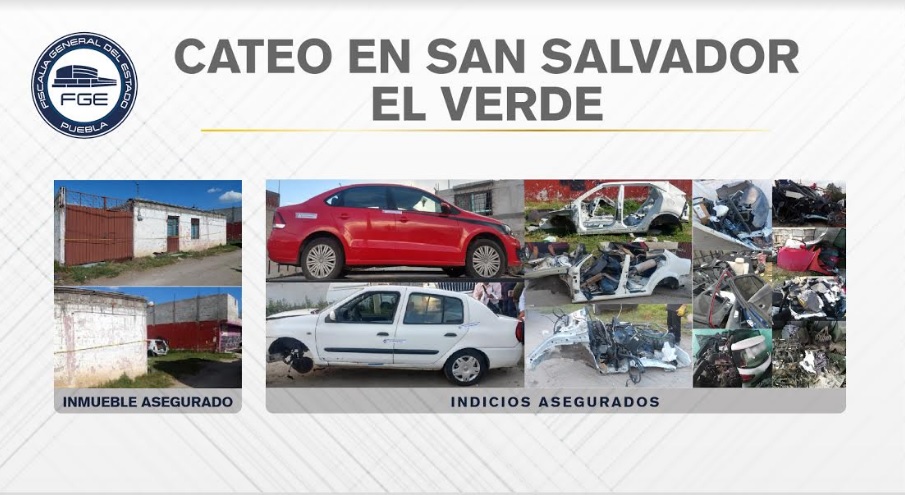 En San Salvador El Verde, Fiscalía aseguró unidades y autopartes