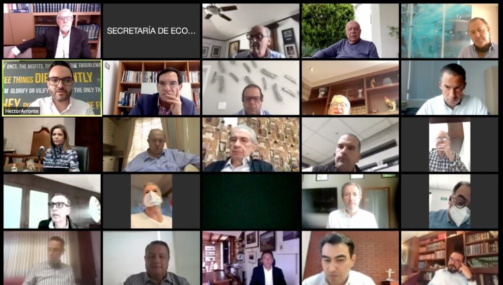 Presidentes de empresas dialogan con el Gobernador y arropan estrategia frente al COVID-19