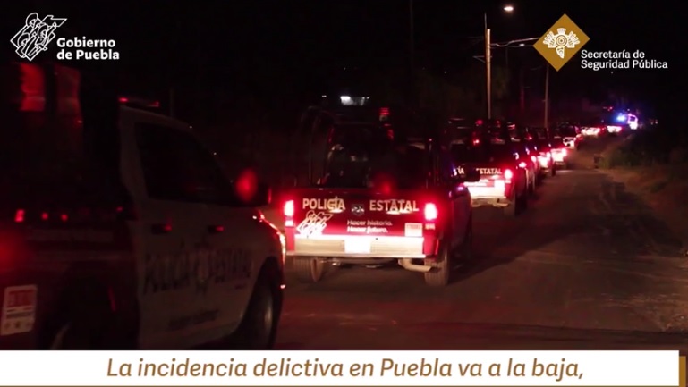 Baja Puebla índices delictivos