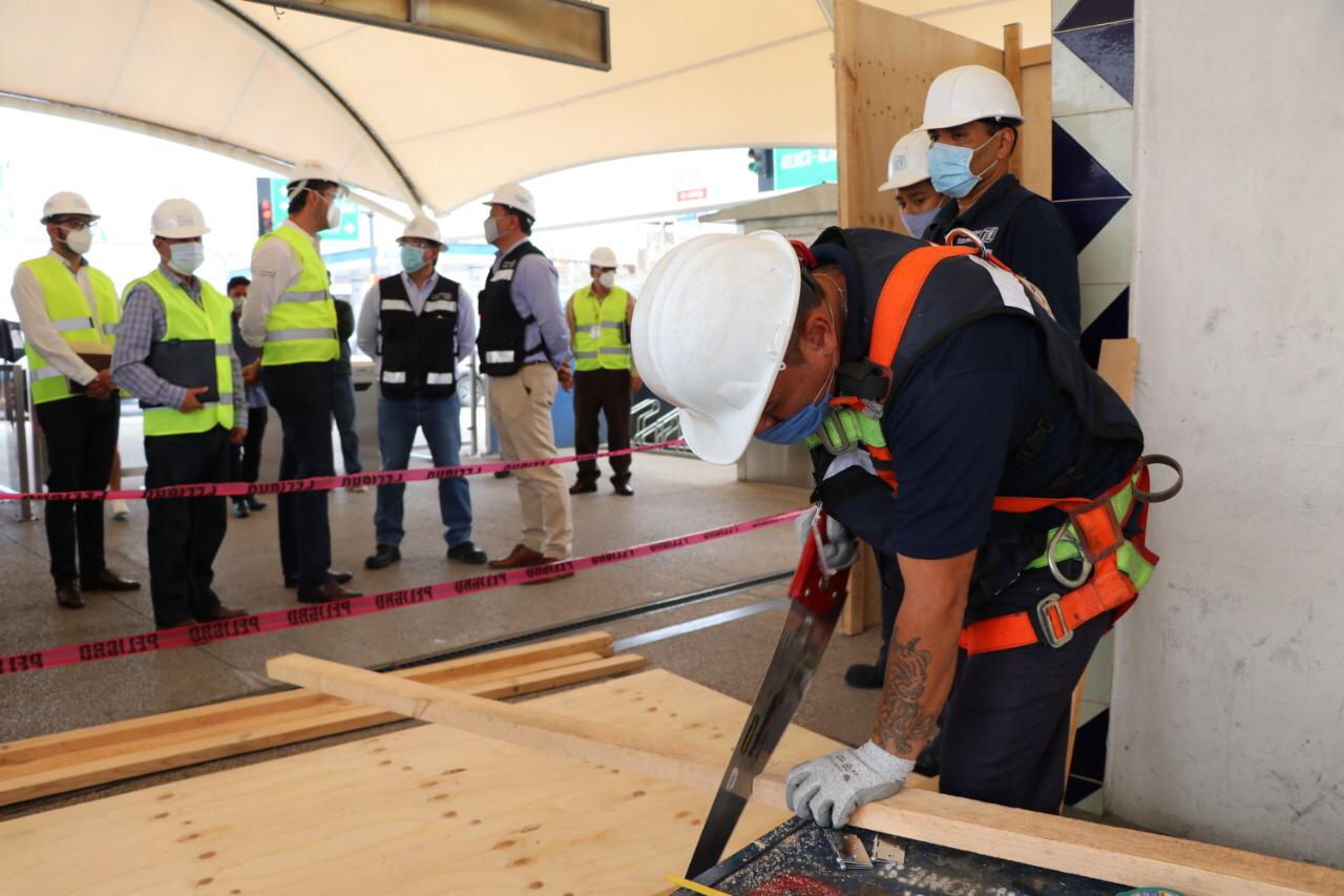 Inician trabajos de sustitución de escaleras eléctricas y elevador del paradero Juárez-Serdán de la Línea 1 del RUTA