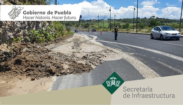Atiende Infraestructura tres derrumbes en Periférico Ecológico