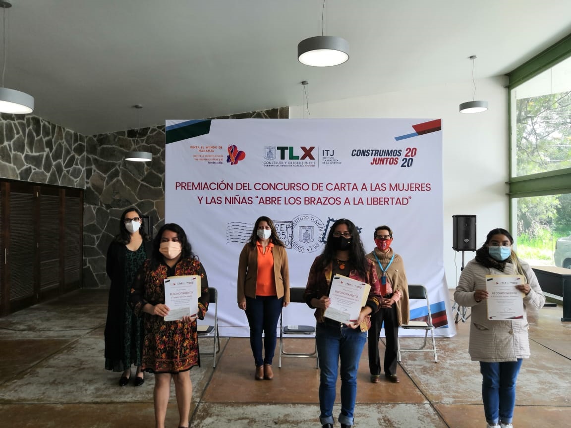 Premia ITJ a ganadores del concurso carta a las mujeres y las niñas «abre tus brazos a la libertad»