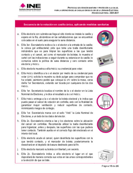 Personas con síntomas de COVID-19, podrán votar: protocolo INE