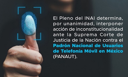 INAI impugnará ante SCJN el padrón de celulares