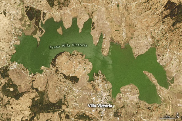 Nasa muestra imágenes desde el espacio sobre la sequía que tiene México