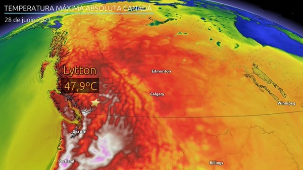 Ola de calor asfixia Canadá y el noroeste de Estados Unidos