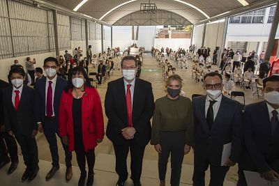 MARCO MENA ATESTIGUA INICIO DE LOS SERVICIOS EDUCATIVOS DEL PLANTEL AZTECA EN TLAXCALA