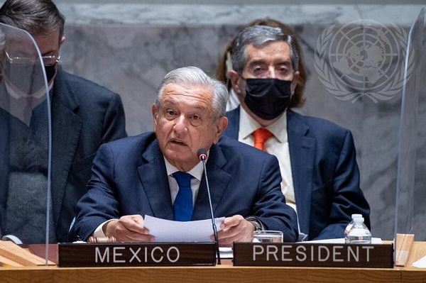 Vacunas, combate a la corrupción y programas sociales: la participación de AMLO en la ONU