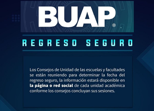 BUAP regresará a la actividad presencial de manera escalonada