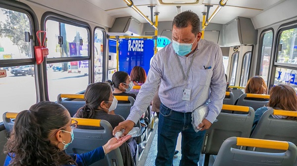 Verifica Segob cumplimiento de normas sanitarias en comercios y transporte público