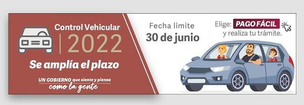 Amplía Gobierno de Puebla plazo para pago de control vehicular