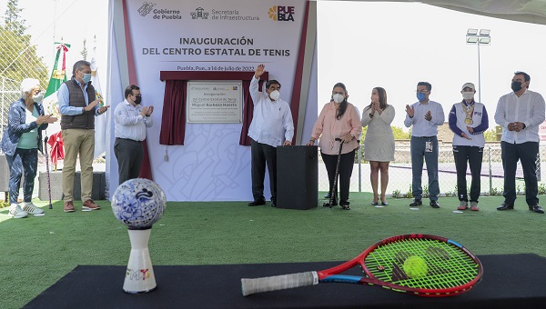 Con nuevo Centro de Tenis, Gobierno de Puebla fortalece al deporte y tejido social: MBH