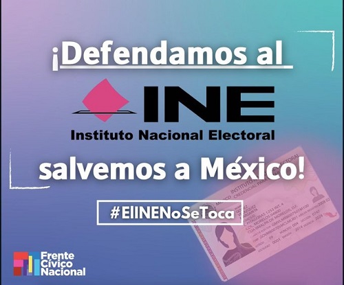 Organizaciones sociales lanzaron campaña en redes sociales para defender al INE