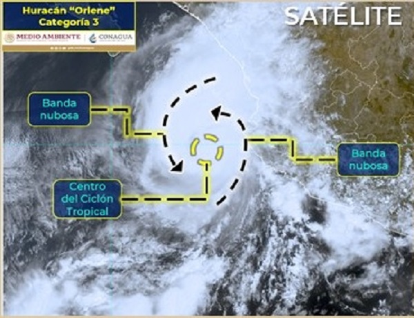 Prevén lluvias torrenciales en Jalisco y Nayarit por ‘Orlene’