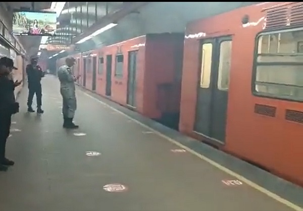 Se separó un vagón de la Línea 7 al llegar a Polanco