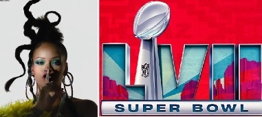 Todo listo para la presentación de Rihanna en Super Bowl