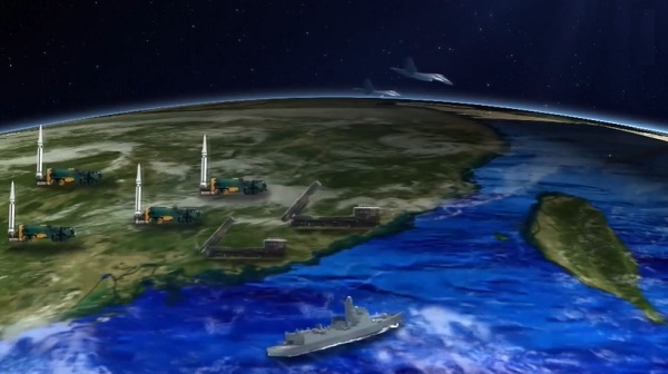 Ejército chino difundió una animación de ataques simulados contra Taiwán