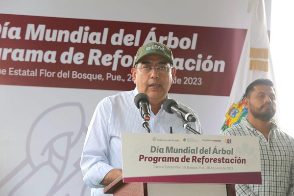 Reforestan el parque estatal ‘Flor del Bosque’