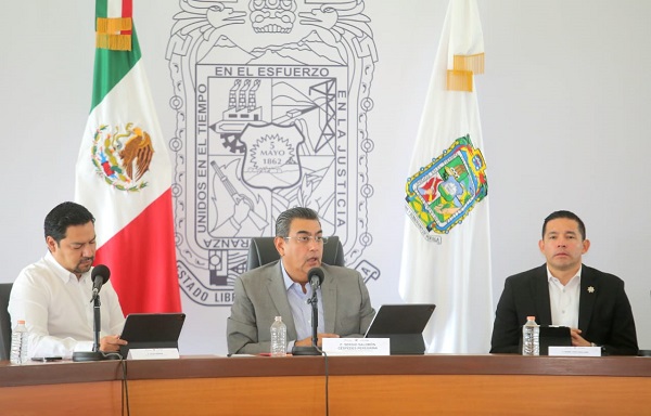 En Puebla, combate a delincuencia y aplicación de ley es permanente: Sergio Salomón