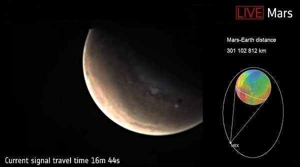 La primera transmisión desde Marte en tiempo real