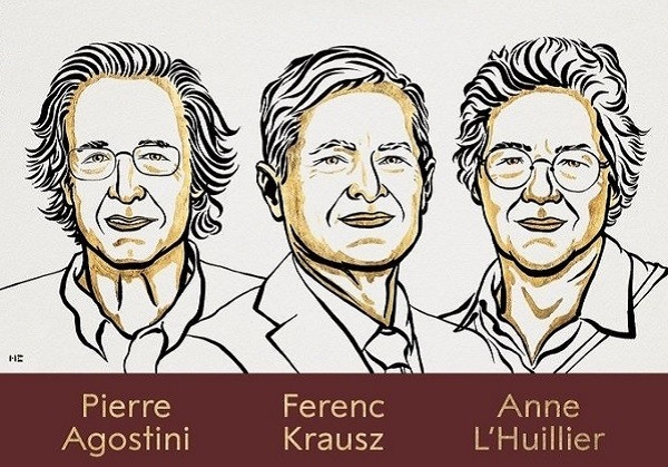 Premio Nobel de Física 2023 para investigación sobre electrones