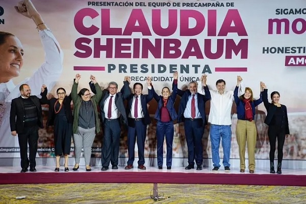 Sheinbaum presenta equipo de precampaña rumbo al 2024