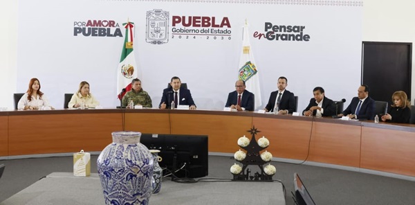 El gobernador Alejandro Armenta prioriza seguridad en Puebla
