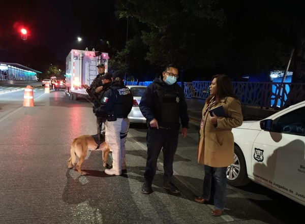 Supervisan operativo alcoholímetro implementado por SSC