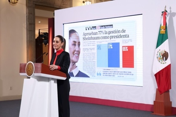 México reduce homicidios en un 16.3%: Sheinbaum