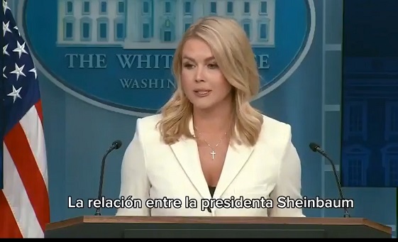 Relación positiva entre Sheinbaum y Trump, asegura Casa Blanca