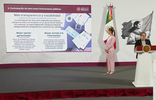 Sheinbaum presenta reformas para agilizar compras y obras públicas